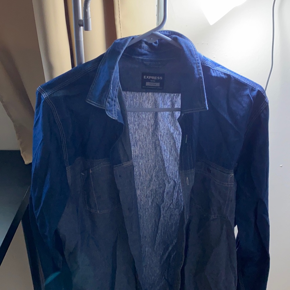 Denim flannel